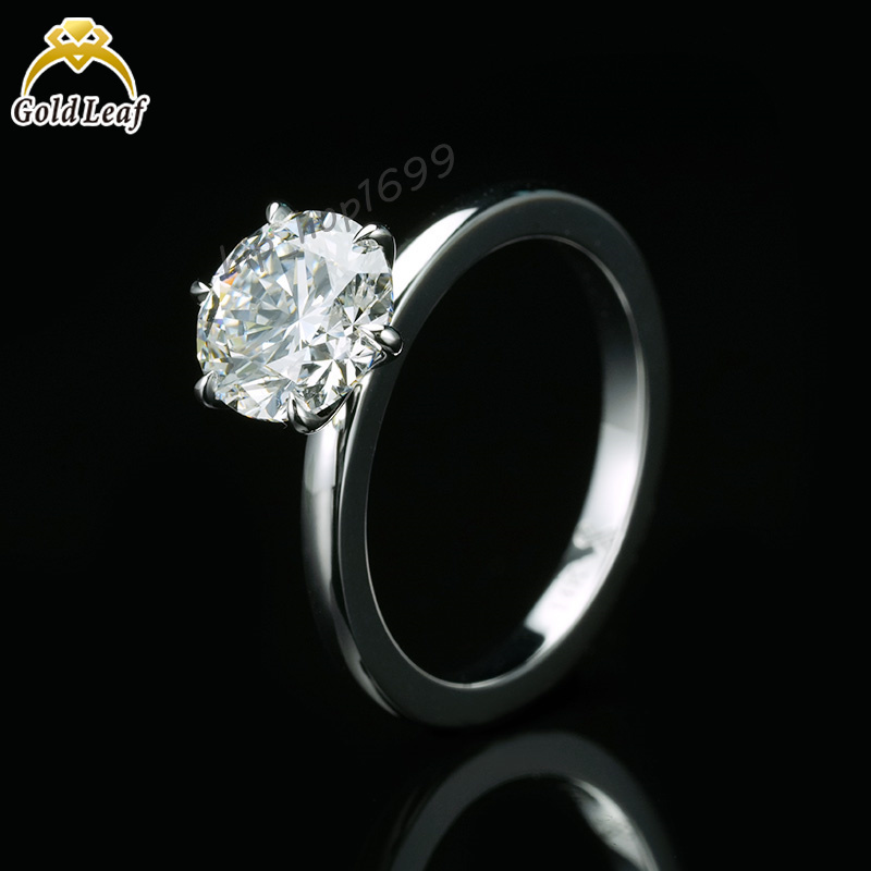 14K Gold 1 CT 2 CT 3CT Round IGI GIA Custom Design Lab Grown Diamond Rings for Women