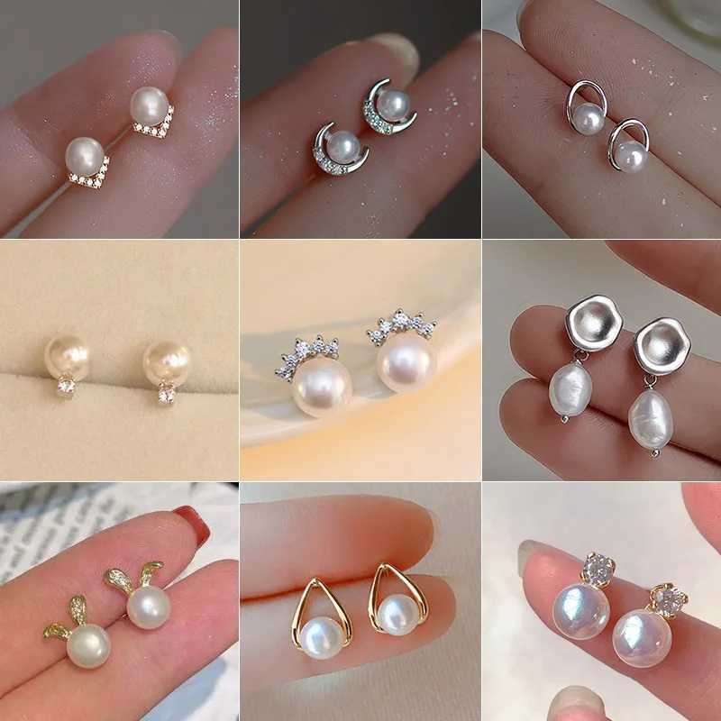 Fashion Delicate Imitation Pearl Earrings Bride Wedding Accessories Elegant Temperament Earrings New Trendy Women Jewelry Y250804