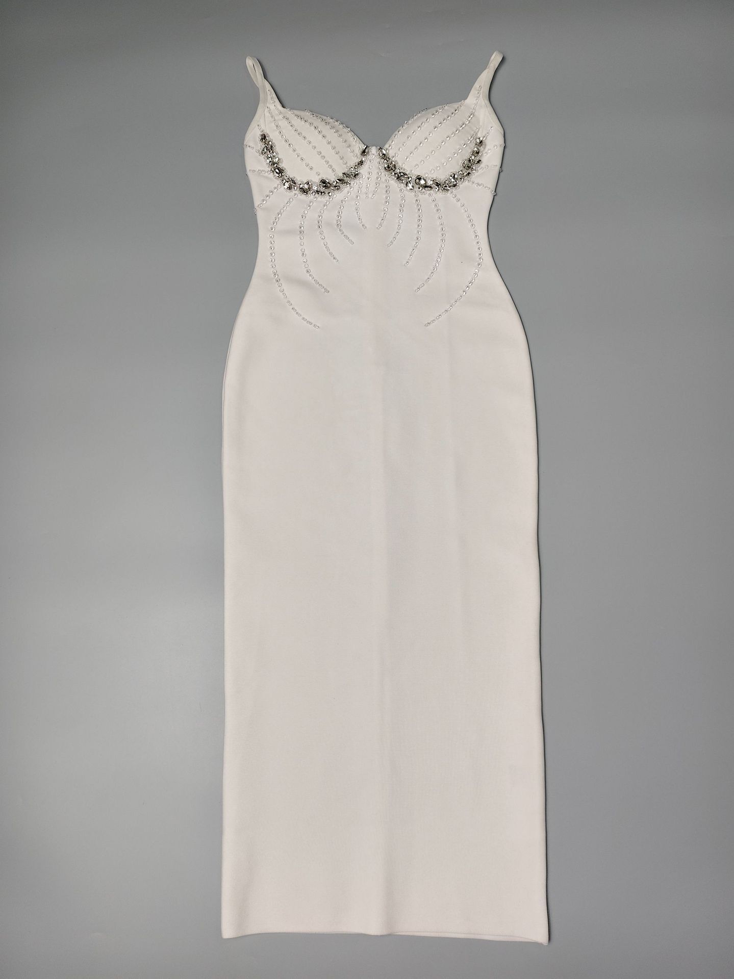 2025 new fashion sexy rhinestone slim fitting suspender bandage dress elegant birthday party banquet evening dress new designer dress