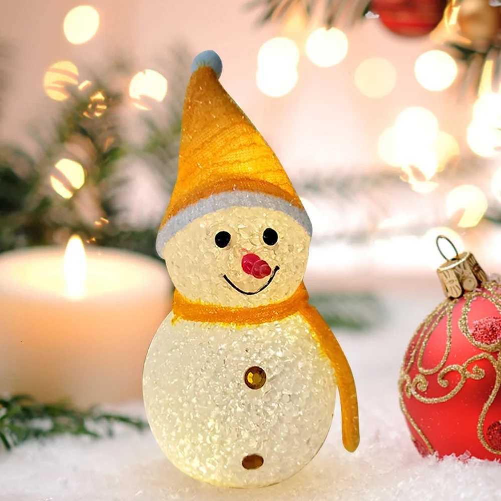 New Christmas LED Light Battery Powered Christmas Snowman Lantern Warm White Snowman Ground Lamp Waterproof Christmas Decoration XJ250804