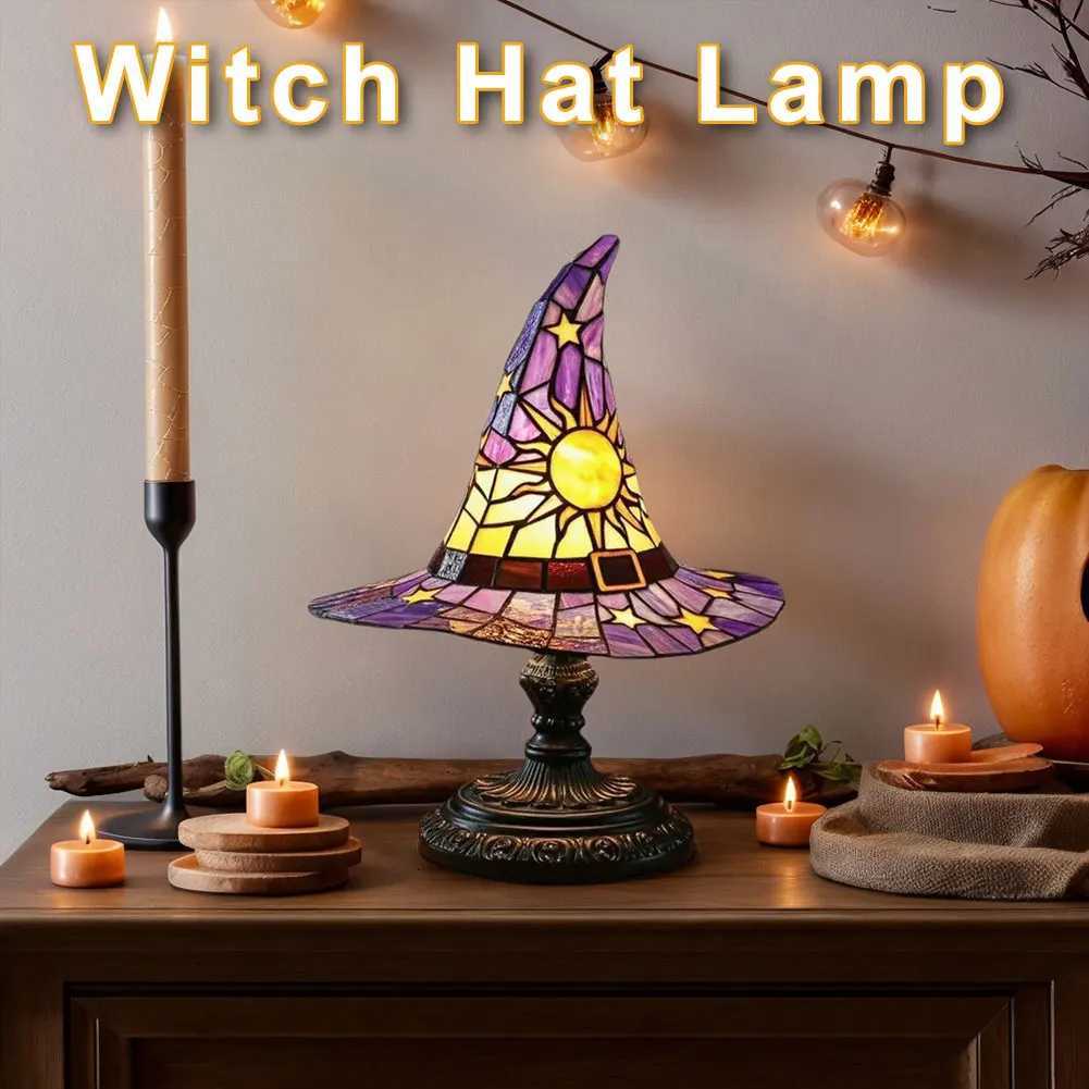 witch Hat LED Lamp Creative Table Lamp USB Powered Bedside Lamp for Living Room Home Bedroom Decoration XJ250804
