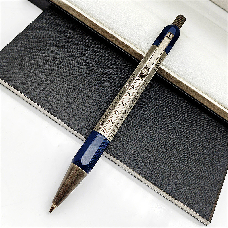 Classic Egypt Style Letter Metal Carving Design Ballpoint/Rollerball/Fountain Pens Writing Office School Supplies Stationery With Serial Number