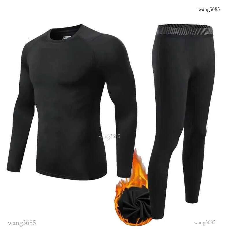 Winter Mens Fleece Thermal Underwear Warm Second Skin Kids Thermal Long Shirt Bottom Indoor Base Layer Tights Sports underwear LX241104