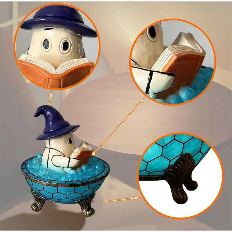 Ghost Bubble Bath Lamp Halloween Ghost Night Light Cute Led Lamp For Bathroom Decor Ghost-themed Table Lamp For Party Or Gift XJ250804