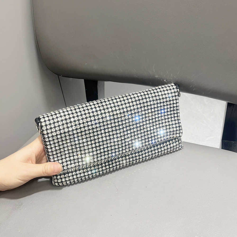 designer bag Women's bag shiny rhinestone handbag designer dinner bag chain bag mobile phone bag