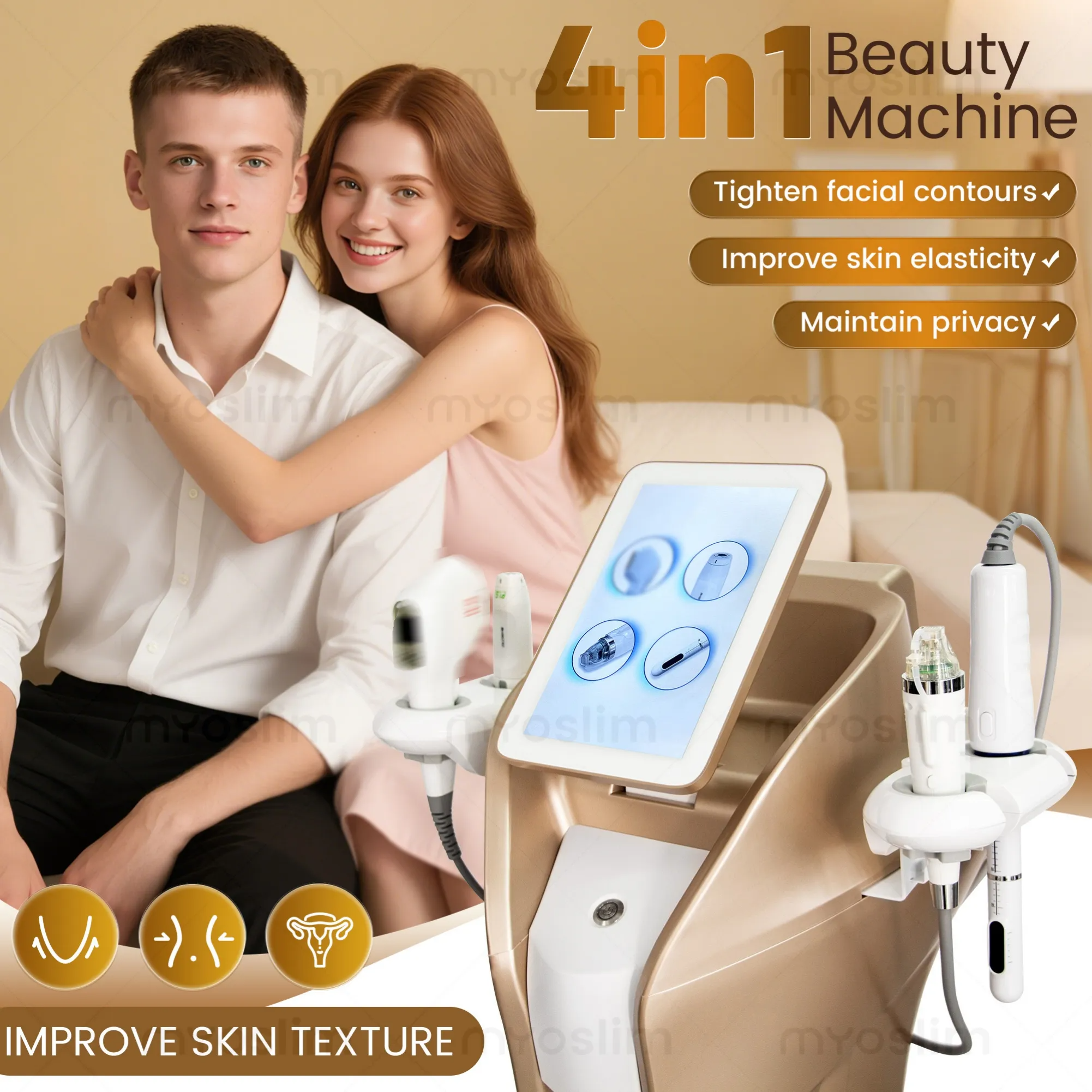 Advanced Hifu Microneedling Intimate Device - 4 Functions - Remove Dark Circles Suitable for Beauty Salons and Spa Clinics