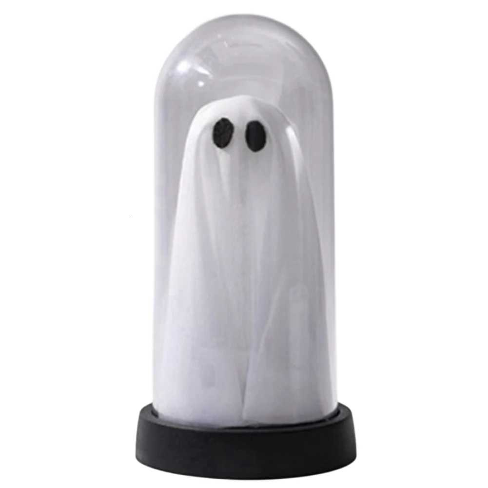 Halloween Ghost Decor Light Battery Operated Mini Ghost Figurines Light Up Ghost Ornament Lamp Festive Atmosphere Light XJ250804
