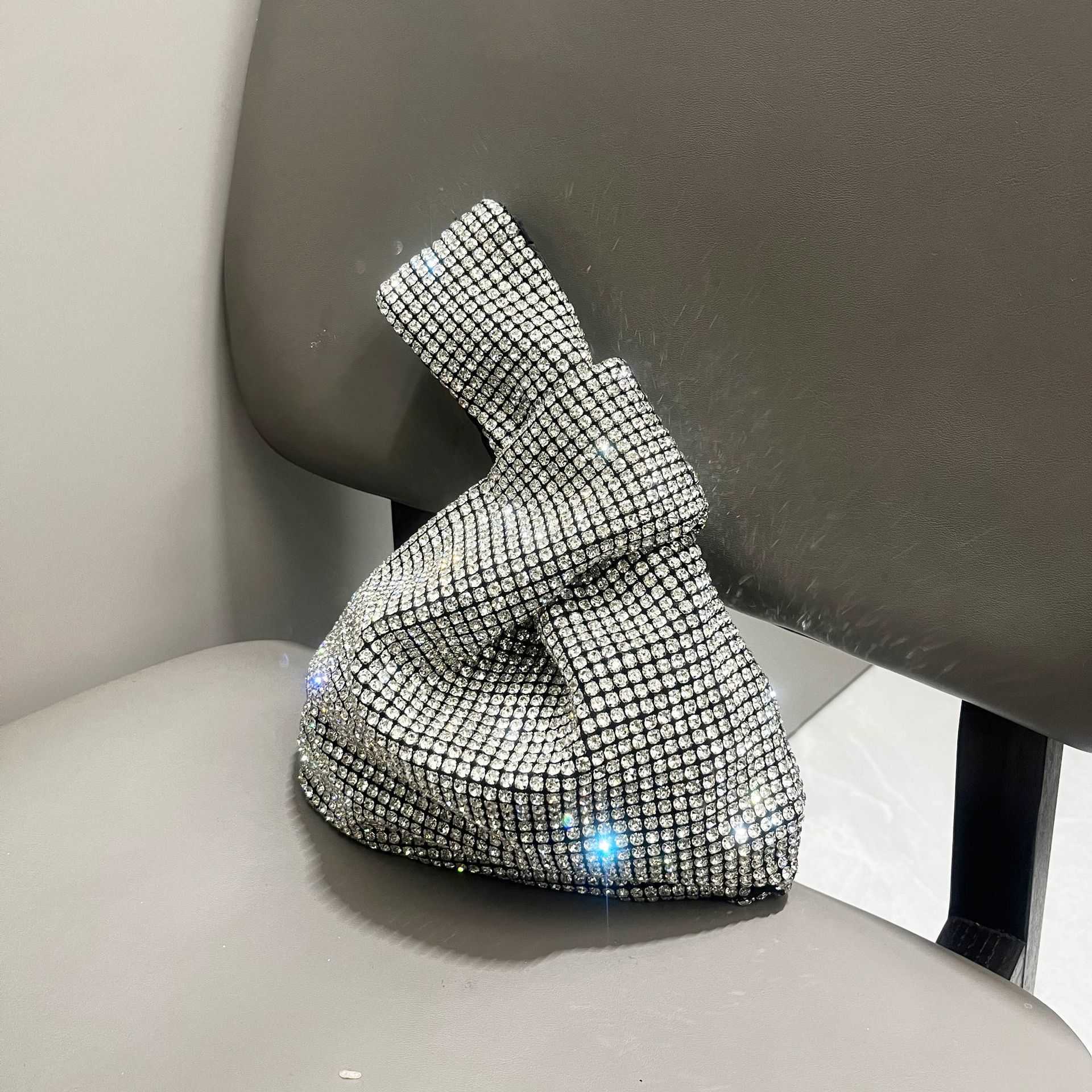 designer bag Women's Handbag Shiny Rhinestone Handmade Clutch Evening Bag Small Handbag