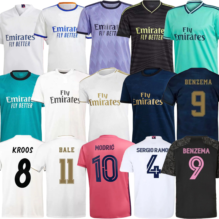 Retro classic Real KROOS soccer jerseys 18 19 20 21 22 23 BENZEMA ISCO NACHO CARVAJAL ASENSIO BALE SERGIO RAMOS HAZARD VINICIUS JR. MadridS retrio football shirt