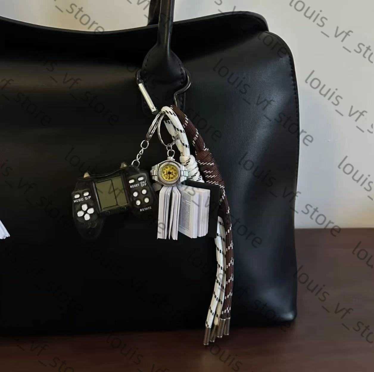 2025 Same Style Niche Baseball Car Keychain Bag Pendant Handmade Couple Woven Lanyard H250805