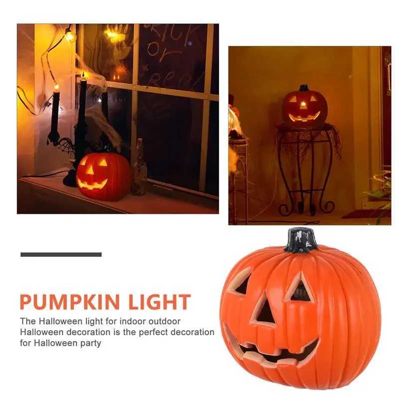1PCS Decorative Pumpkin Halloween Props Lantern Decor Pumpkin Decoration Pumpkin Light Outdoor Halloween Decorations XJ250804