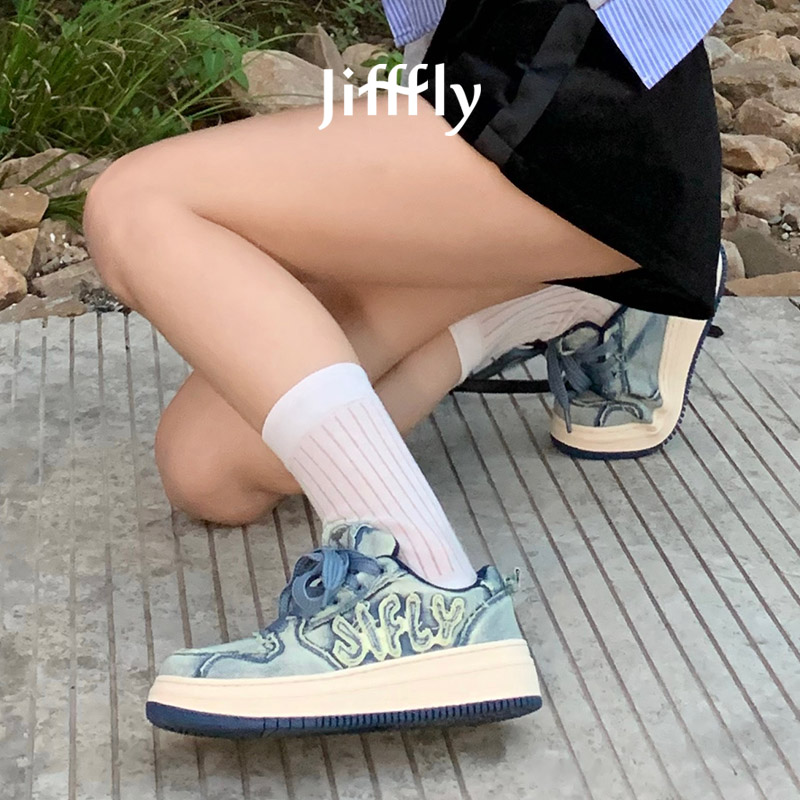 JiffFly Unisex Casual Sneakers for Fall/Winter 2025 - Thick Sole Height-Increasing Shoes