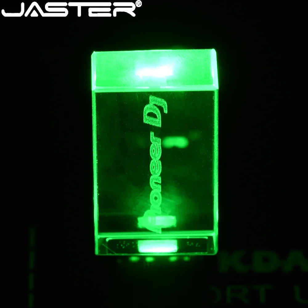 Colorful LED Light Pioneer DJ Premium USB Flash Drive 64GB High Speed Writing Reading Memory Stick 32GB Free LOGO Pen Drive 16GB