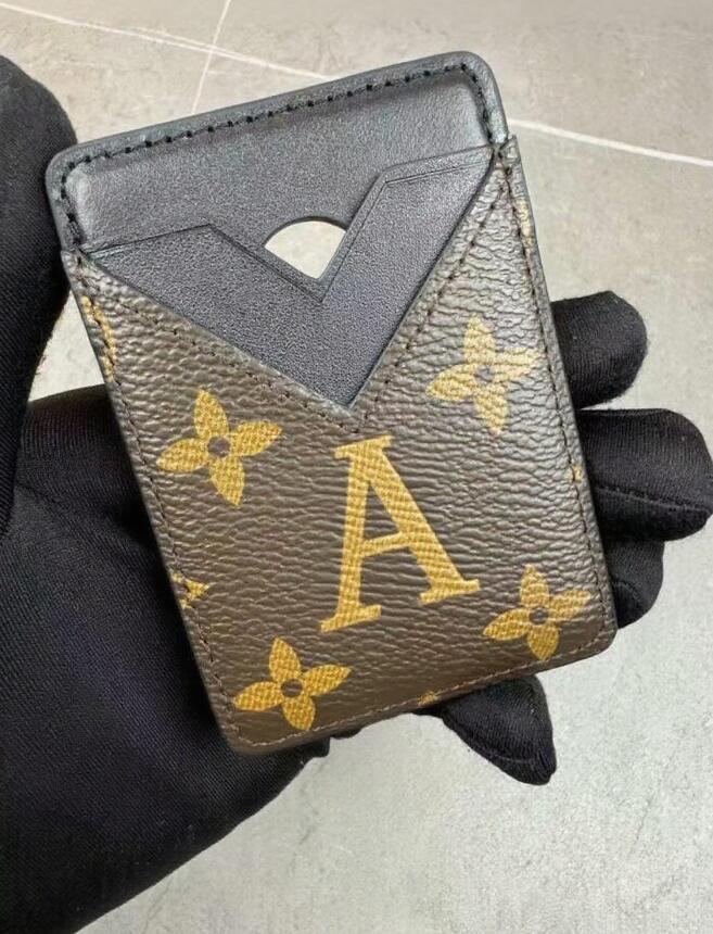 Magnetic Phone Wallet Magsafe Leather Cases Credit Card Cash Pocket ID Card Holder Pouch for Magnet Bag