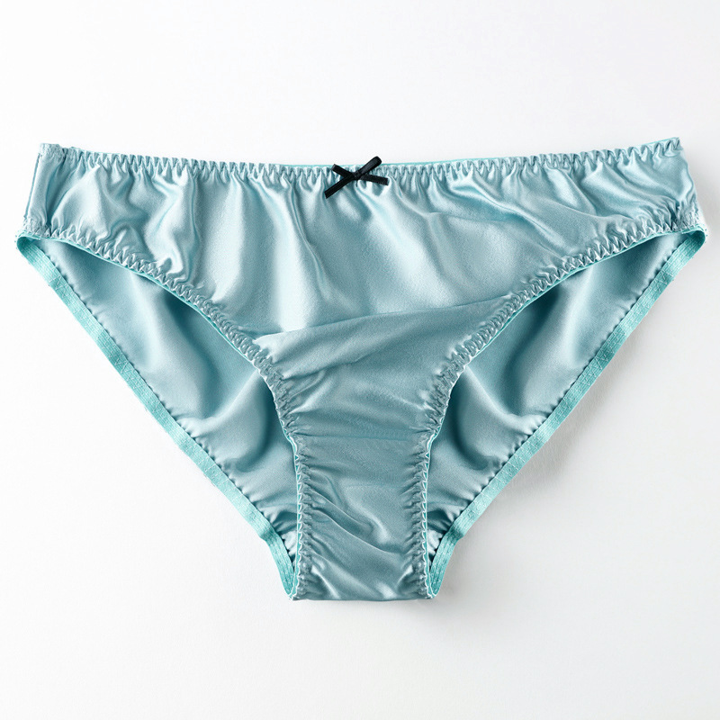 Women's Panties 4 PACK 100% Silk Women's Low Waist Print Underwear Briefs Lingerie Panties MS008 230424