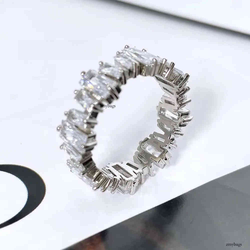 FOXI Fast Shipping in Stock Sterg Sier Baguette Cut VVS D Moissanite Dia Past Tester Wedding Engagement Rings