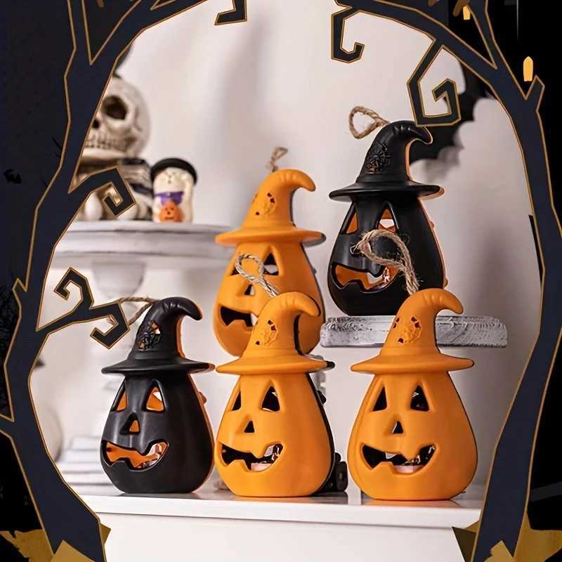 Double Side Pumpkin Skull Night Light Lamp Changing LED Nightlight Room Decor Table Desk Lamps Halloween Gifts for Kids Boys XJ250804