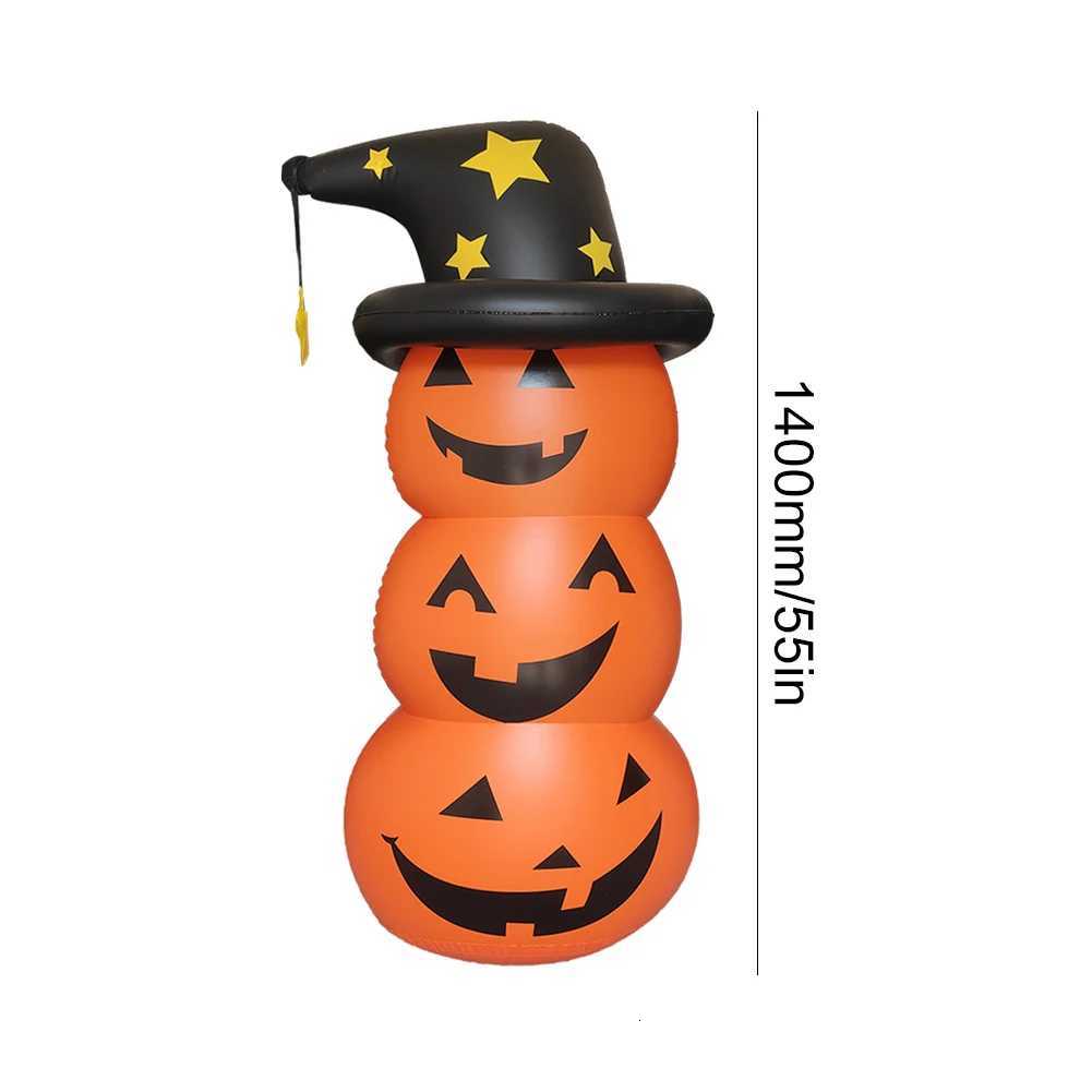 Halloween Standing Inflatable Pumpkin Scary Inflatable Pumpkin Ghost Windproof Festival Theme Indoor Outdoor Garden Decorations XJ250804