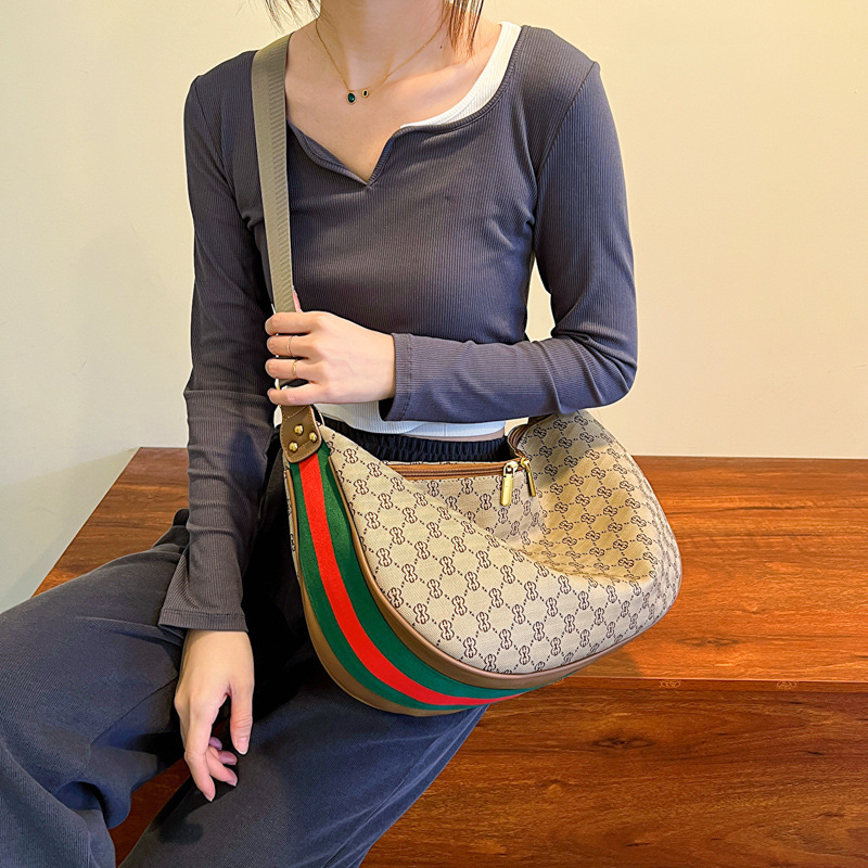 TB BHULAMTE Luxury Brand Designer Bag New Fashionable Women's Single Shoulder Bag Casual Versatile Mesh Crossbody Bag Large Capacity Water-Resist