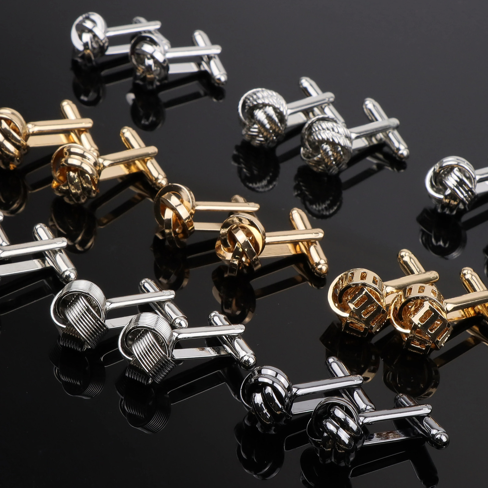 Classic Gold Silver Color Mens Cufflinks High Quality Twist Shape Copper Cuff Links For Men Suit Shirt Daily Wear Accessories 250804