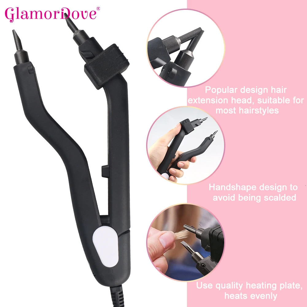 Fusion Hair Extension Melting Tool Keratin Fusion Bonding Tool Hair Extension Heating Iron Hair Extension Fusion Glue Gun 250801