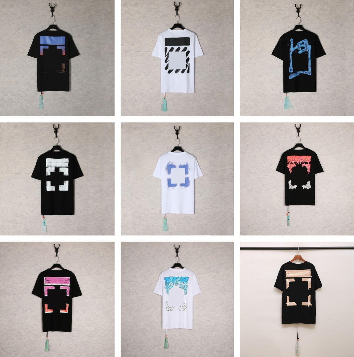 Designer Summer Men's T-shirt Round Neck Letter Graffiti Print Trendy Fashion Couple Style Tee