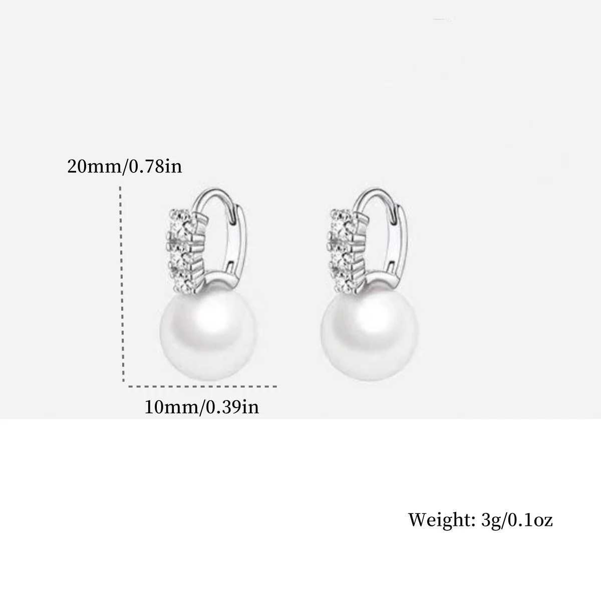 925 Silver Needle Pearl Earrings Light Luxury Cubic Zirconia New High-End Earrings 1 Pair of Elegant Ladies Earrings Y250804