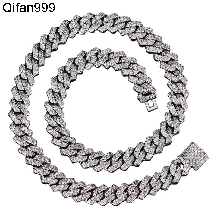 OEM VVS Moissanite Diamond 14MM Necklace Chain 925 Silver Hip Hop Jewelry with Iced Out Cluster for Anniversary