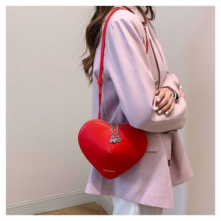 Heart-shaped Fashion Elegant Small for Women 2024 New Trendy Versatile Stylish Shoulder High-quality Niche Crossbody Bag