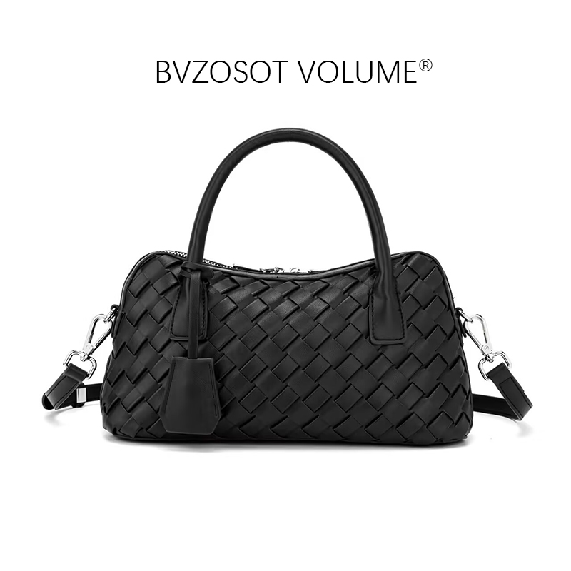 BVZOSOT VOLUME new Ladies' stylish versatile commuting shoulder and crossbody bowling bag with a sense of hand - knitted