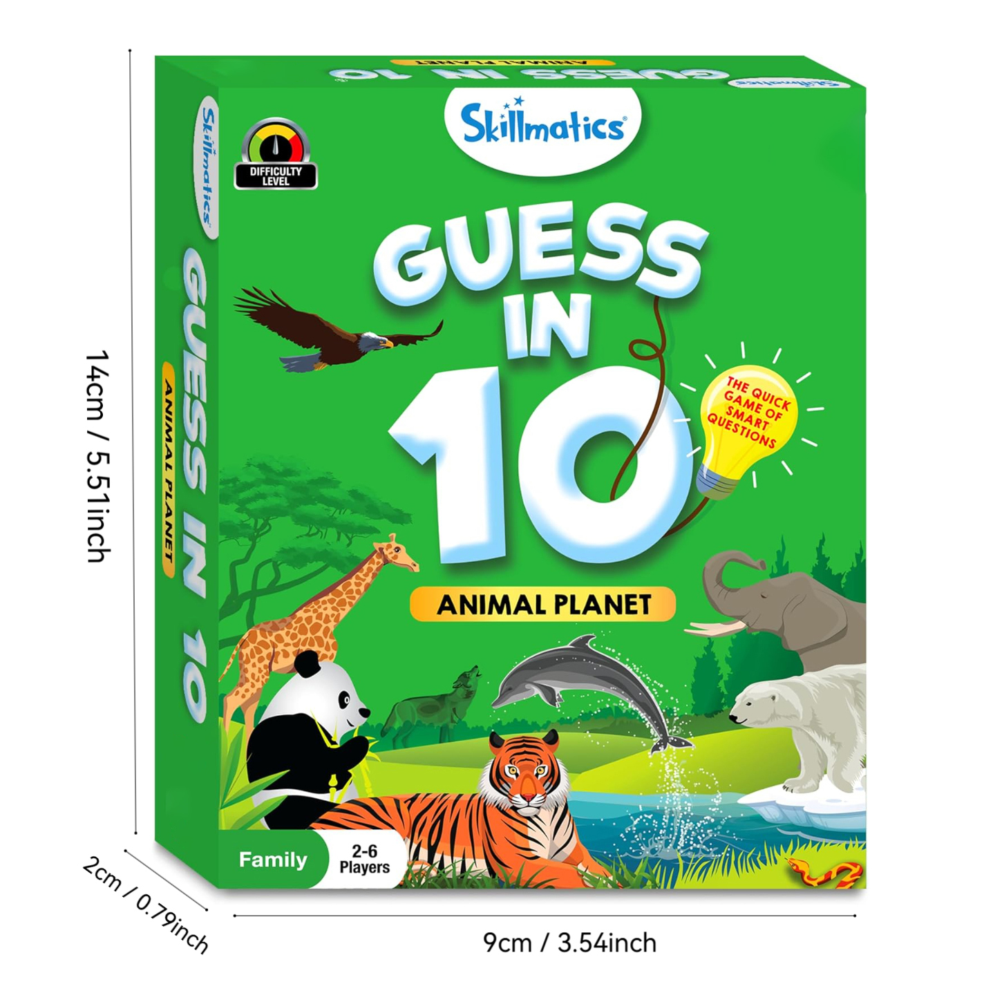 Guess the 10 Card Game - Animal Planet Game for Family Gatherings, Party Entertainment Game, Halloween & Christmas Gift