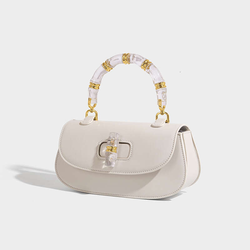 Designer Bag Luxury Bag Dhessencial Bamboo Knot Versatile Shoulder Bag Saddle Summer Women's High-End Small Single Shoulder Crossbody