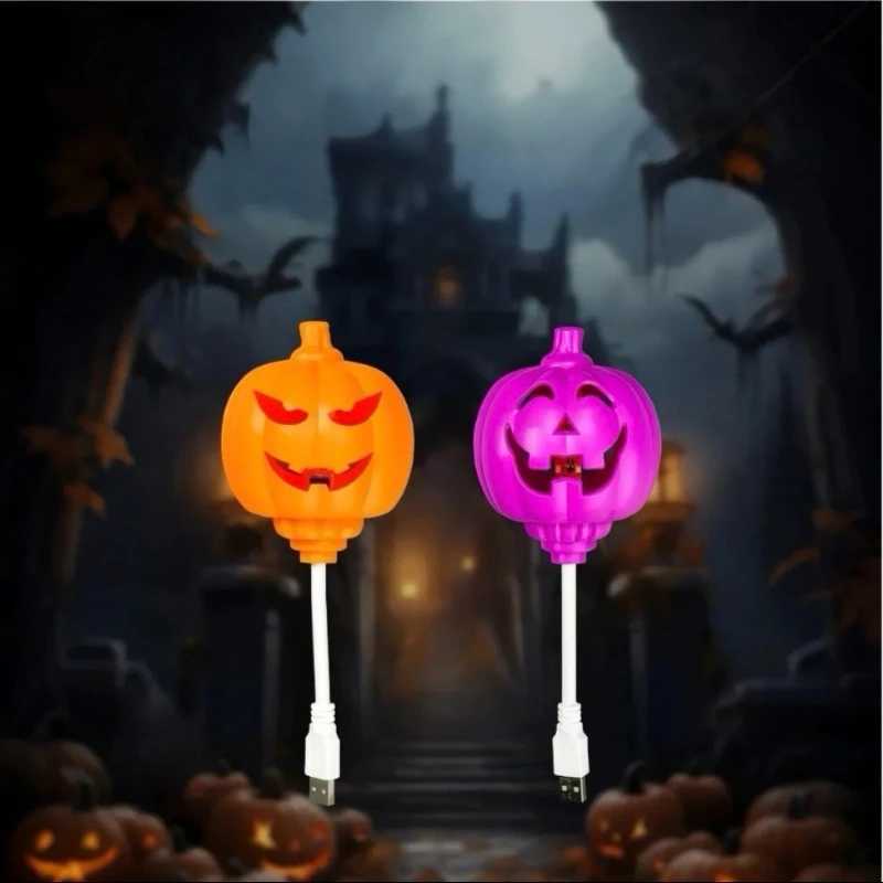 Manufacturers Direct E27 Pumpkin Flame Lamp USB Halloween Decoration Jack O Lantern Christmas Glow Horror Ghost Festival LightsXJ250804