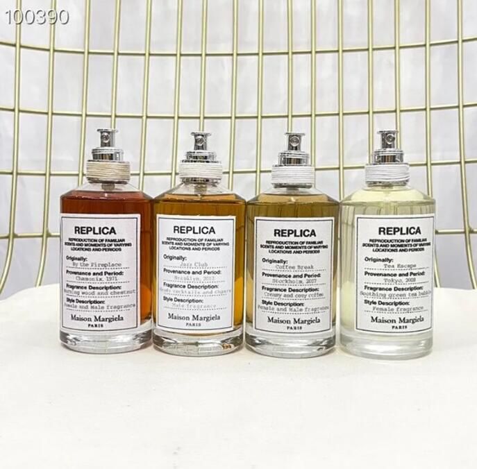 4 pcs set Woman Perfume 100ml Brand Fragrance EDT Paris Perfumes Cologne Jazz Club By the Fireplace Beach Walk Maison Spray Anti-Perspirant Deodorant