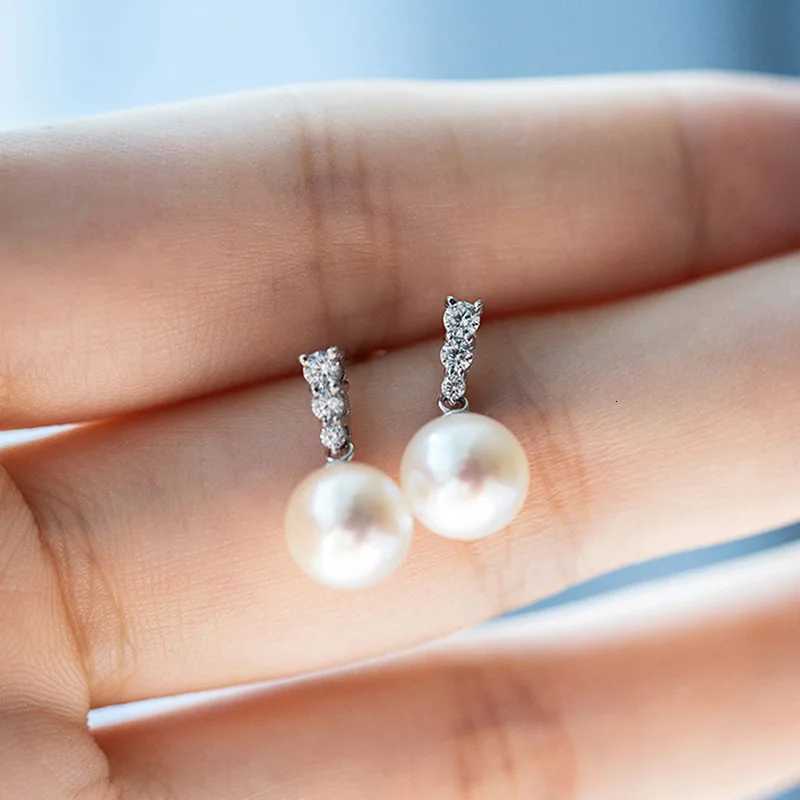 925 Sterling Silver Pearl Drop Earrings for Women Exquisite Accessories Wedding Daily Wear Chic Earrings New Trendy Jewelry Y250804