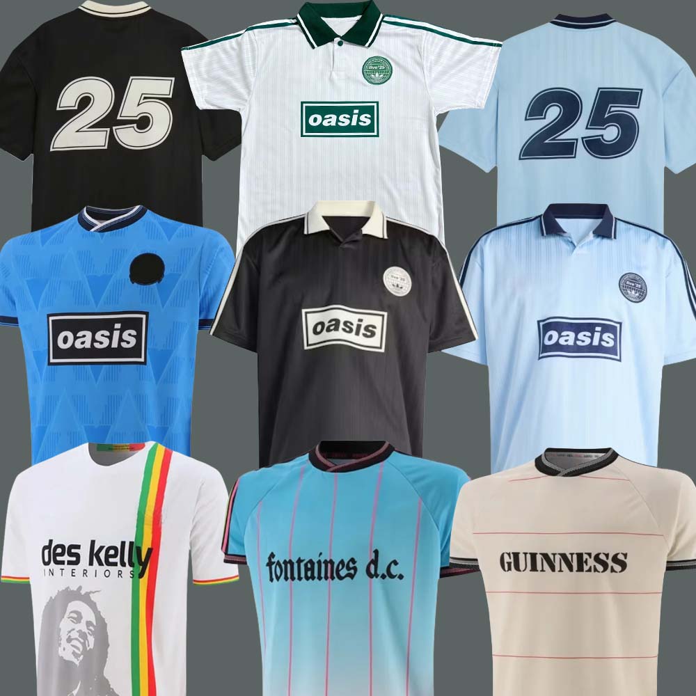 25 26 Tour Jacquard Jersey soccer maillot de foot football black Oasis Live Bohemians 2025 135th Anniversary Football Shirts Kit Fontaines OasisS 8888