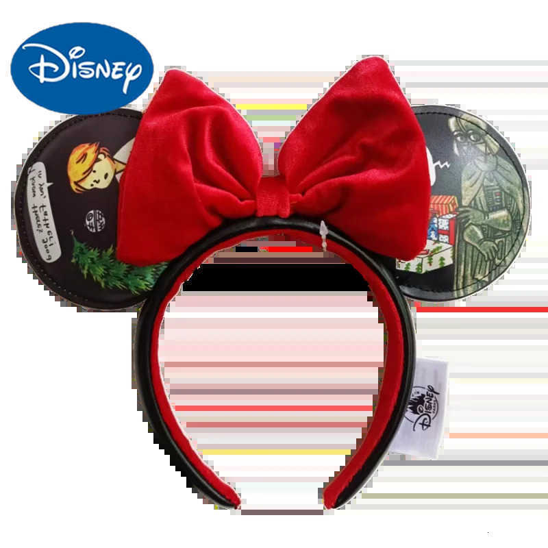Disney Mickey Minnie Ears Mulan Headband Easter egg headband cosplay headband Disney sequins girl bow headband decorationXJ250504