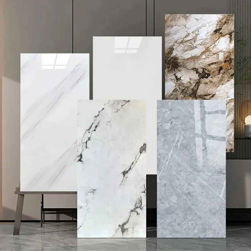 1020Pcs 30cmx60cm Selfadhesive Marble Tiles Sticker Waterproof Floor PVC Tile Kitchen Bathroom Wall Home Decor 250804
