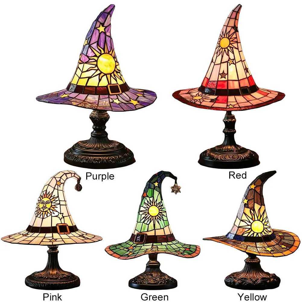 witch Hat LED Lamp Creative Table Lamp USB Powered Bedside Lamp for Living Room Home Bedroom Decoration XJ250804