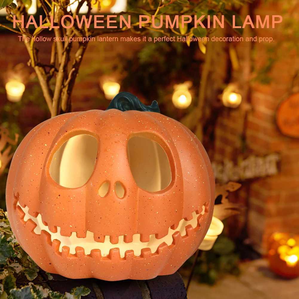 Halloween Ghost Face Pumpkin Light Warm Light LED Pumpkin Light Large Ghost Festival Glowing Lantern Garden Party Decoration XJ250804