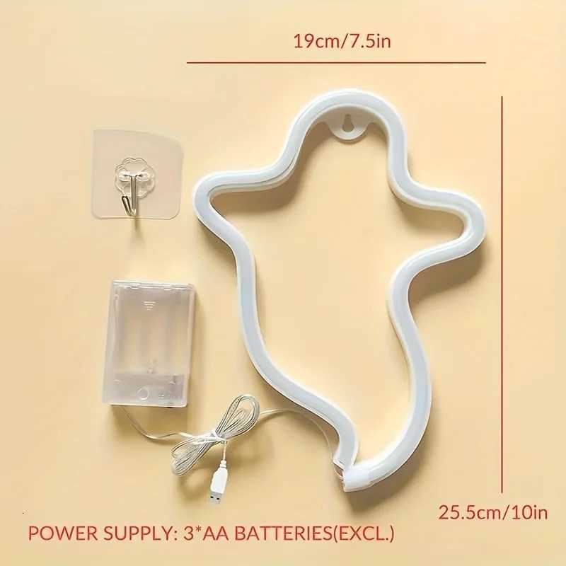 Ghost neon lights Halloween LED lights USB/battery powered Halloween party bar room game room living room decoration. XJ250804