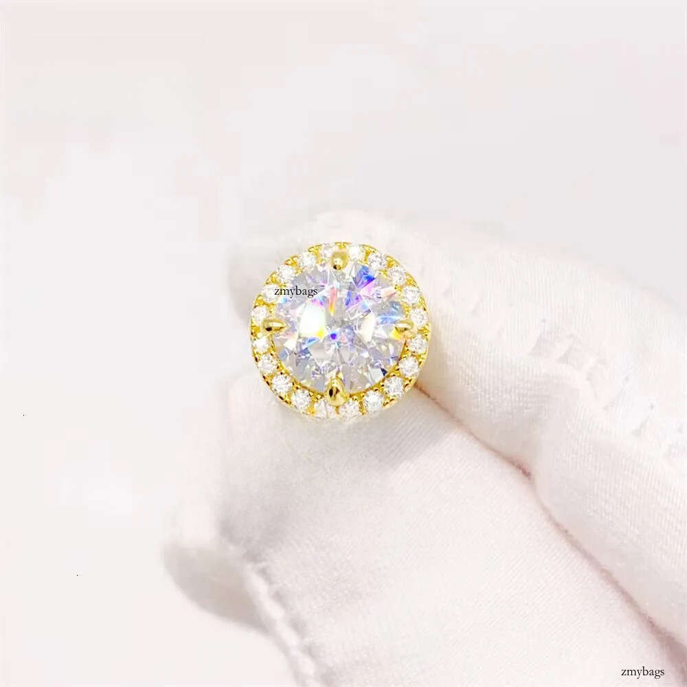 Pass Tester Hot Selling Custom Sterling Sier Fine Jewelry Dia Vvs Moissanite Earrings for Women