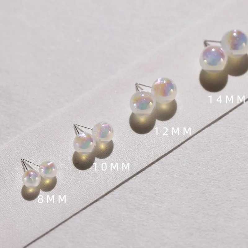Elegant Candy Color Brilliant Simulated Pearls Stud Earrings For Women Exquisite Young Girls Fantastic Sweet Party Jewelry N592 Y250804