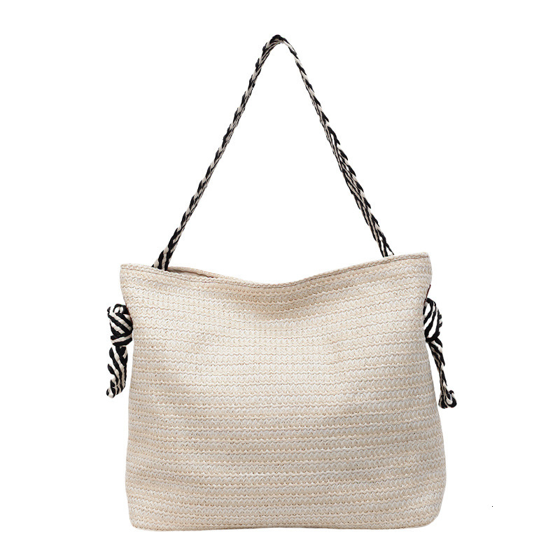 Free Shipping Designer Luxury Large Capacity Woven Bag New Style Straw Shoulder Bag Beach Vacation Stylish Underarm Bag Bucket Bag Casual Shopping Han