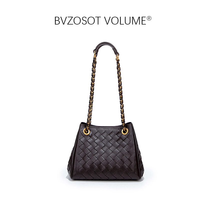 new Parachute bag woven bucket bag hand - held chain bag cross - body bag small bag retro underarm bag