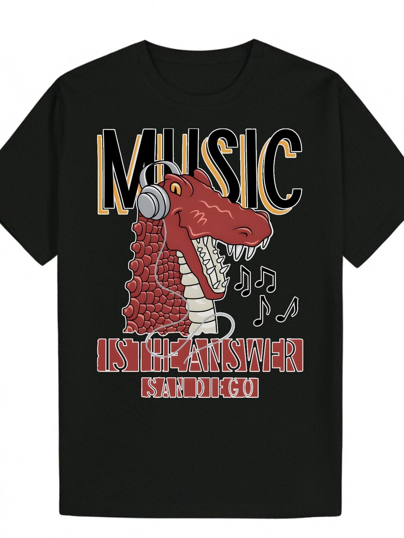 Summer Casual Round Neck Polyester (Polyester Animal) Men's T-Shirt b695f