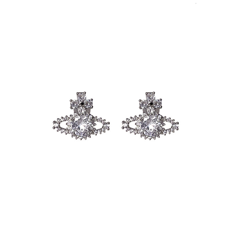 Free Shipping 2025 New Designer Jewelry Light Luxury Elegant Earrings For Women High-end Saturn Stud Earrings Exquisite High-grade Unique Niche Ear Je