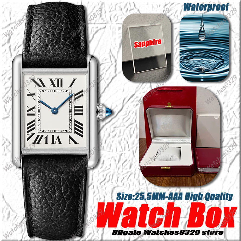 Luxury Mens Watch Designer Watches Men AAA+ High Quality 25.5MM Quartz-Battery Movement Watches Sapphire Stainless Steel Waterproof Classic Sport Womens Wristwatch