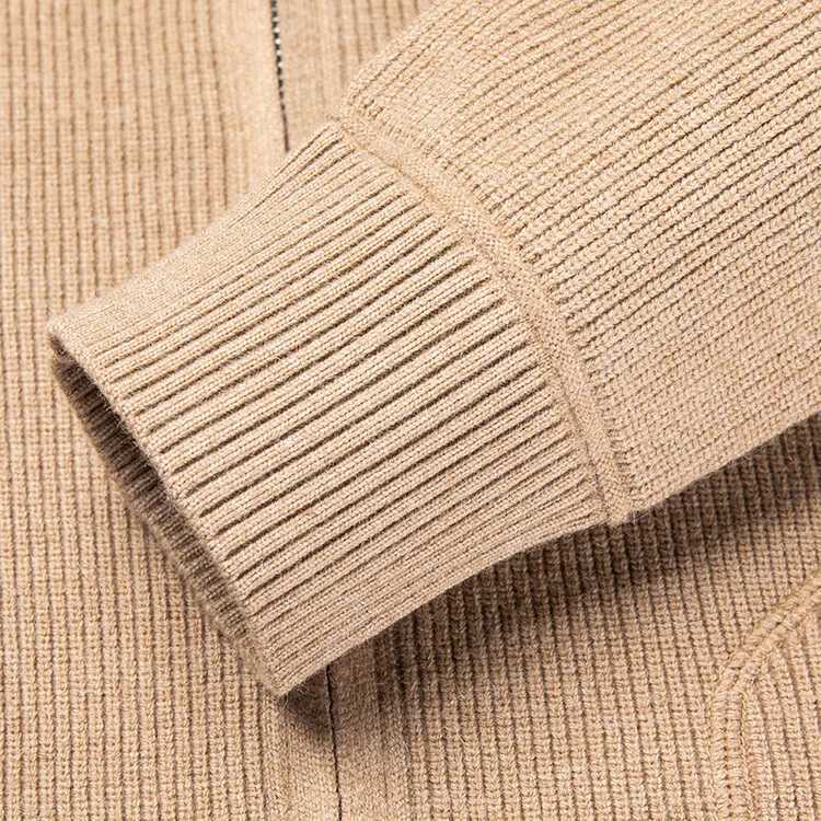 Solid Color Long-sleeved Stretch Cardigan for Men Daily Casual Warm Sweater. Fall Jacket M-4XL XJ250805