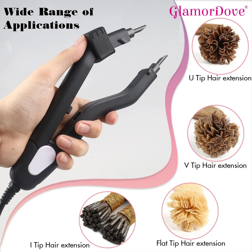 Fusion Hair Extension Melting Tool Keratin Fusion Bonding Tool Hair Extension Heating Iron Hair Extension Fusion Glue Gun 250801